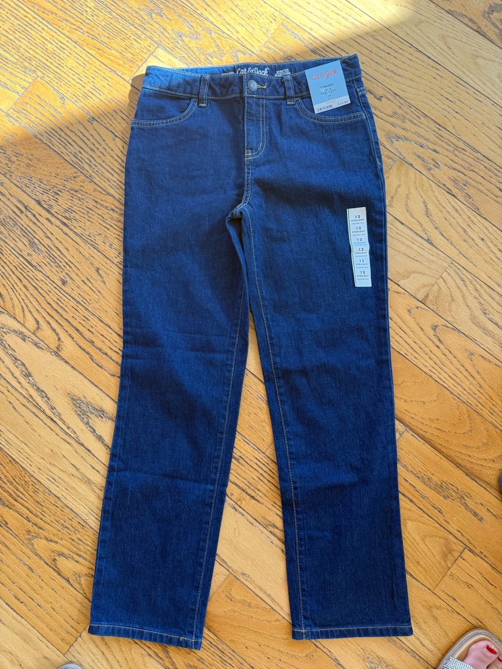 Cat & Jack kids Dark Blue Straight-Leg Jeans-NWT
